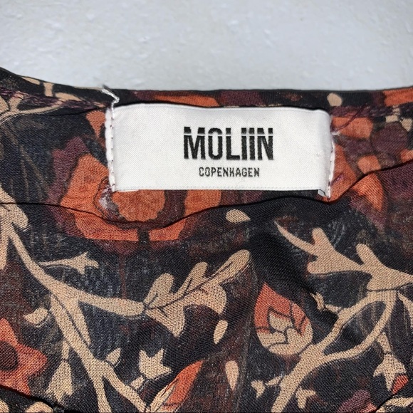 MOLIIN Copenhagen Long Sleeve Blouse Large - Picture 4 of 6